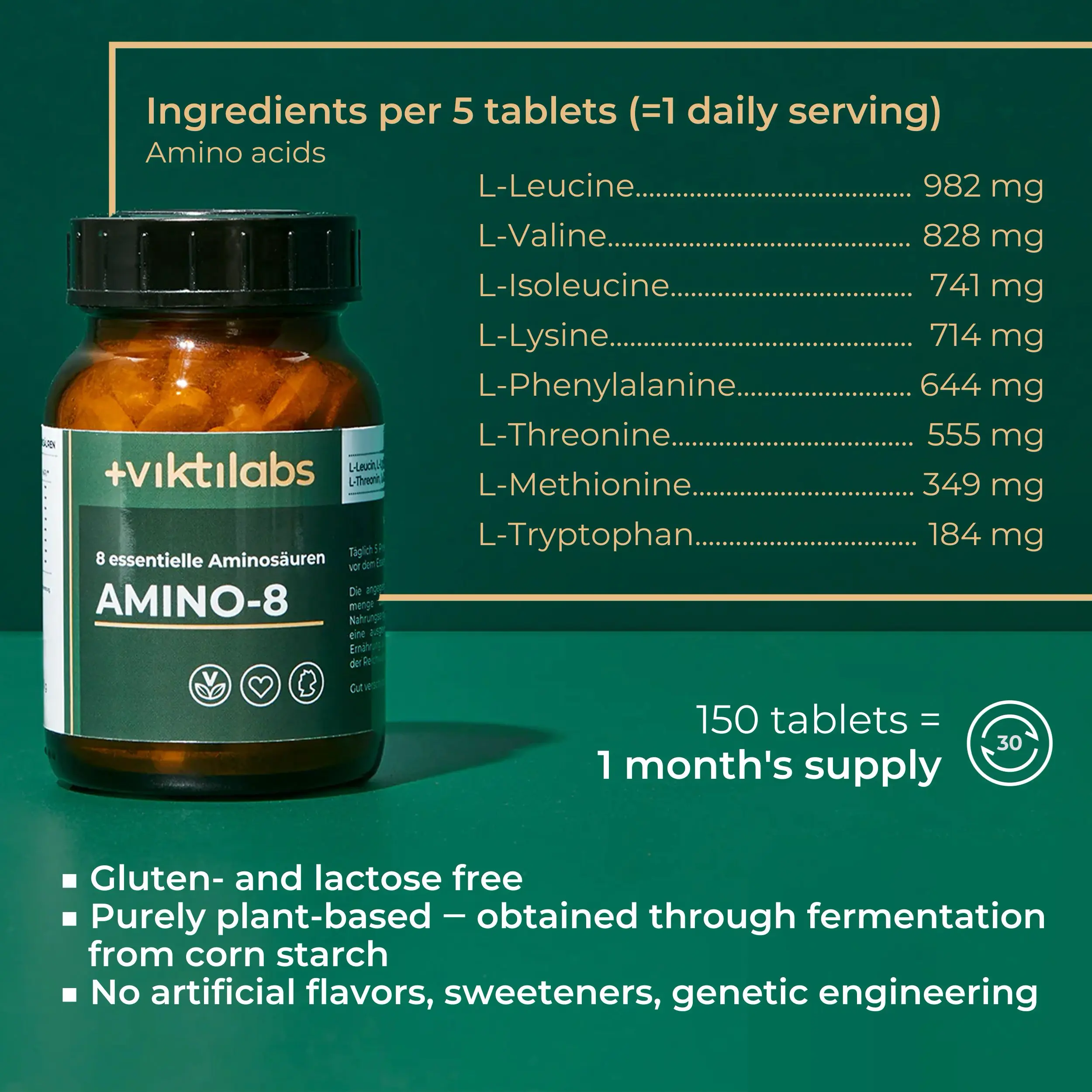 Amino 8: Perfekte Kombination aller essentiellen Aminosäuren nach  Prof. Dr. Lucà-Moretti - Image 13