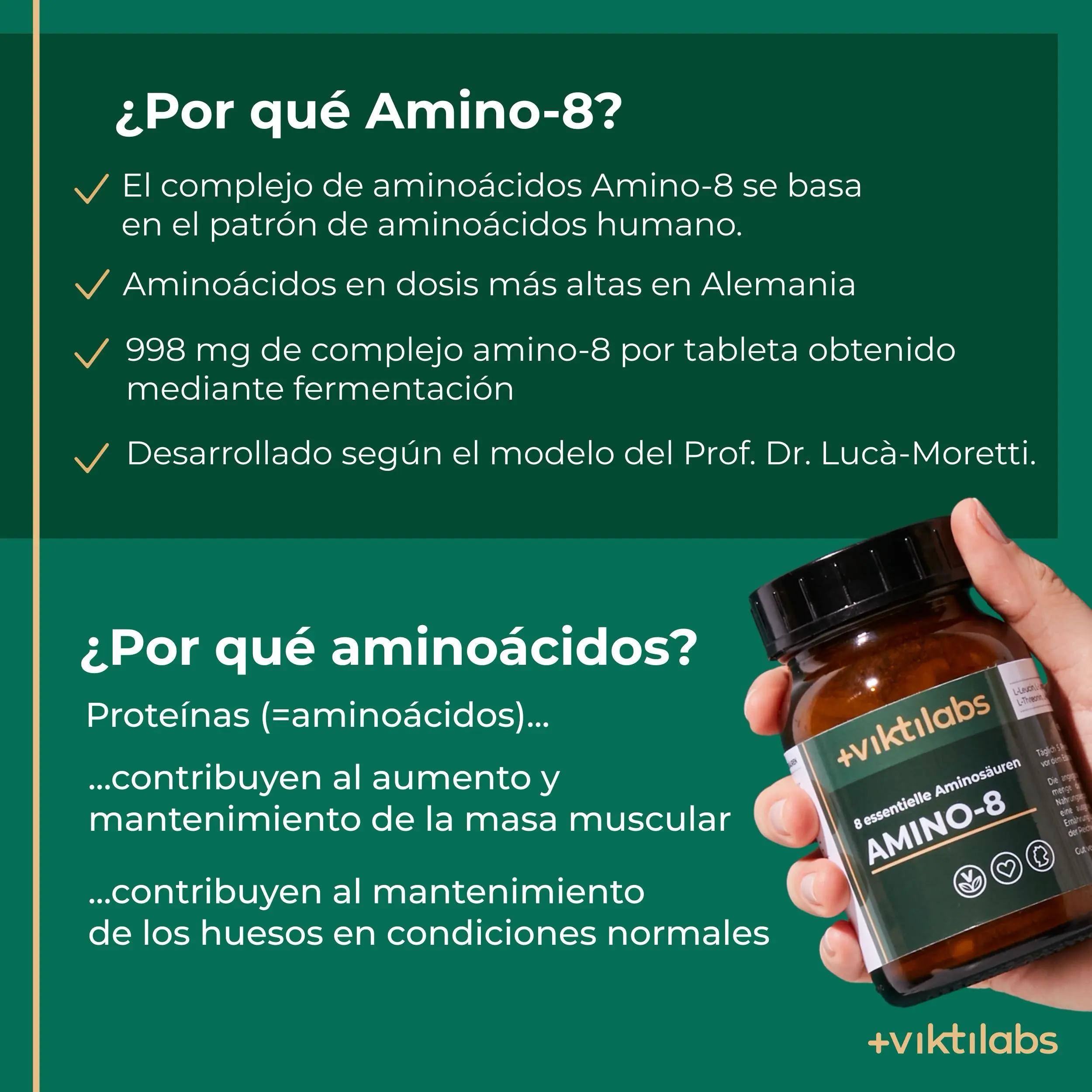 Amino 8: Perfekte Kombination aller essentiellen Aminosäuren nach  Prof. Dr. Lucà-Moretti - Image 16