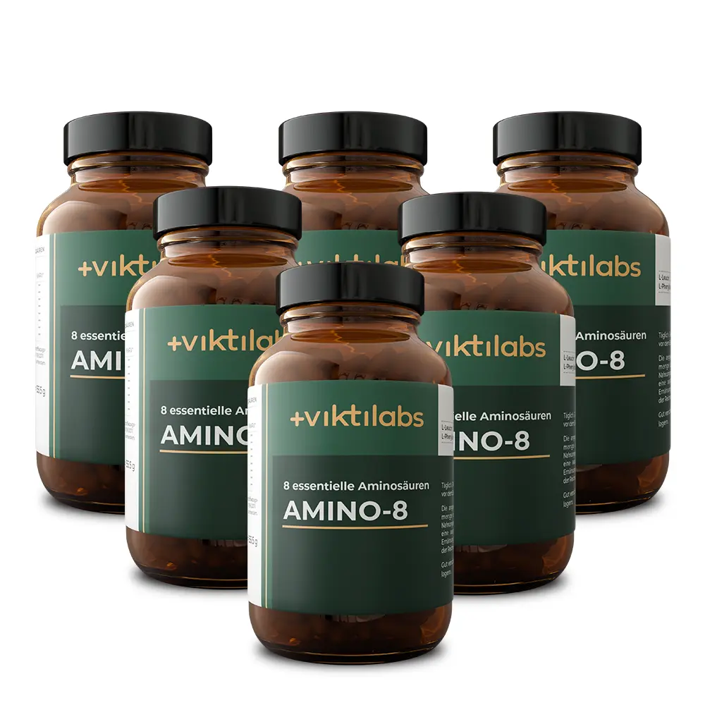 Amino 8: Perfekte Kombination aller essentiellen Aminosäuren nach  Prof. Dr. Lucà-Moretti - Image 28